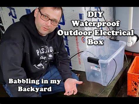 how to vent an outdoor electrical box|diy waterproof outdoor electrical box.